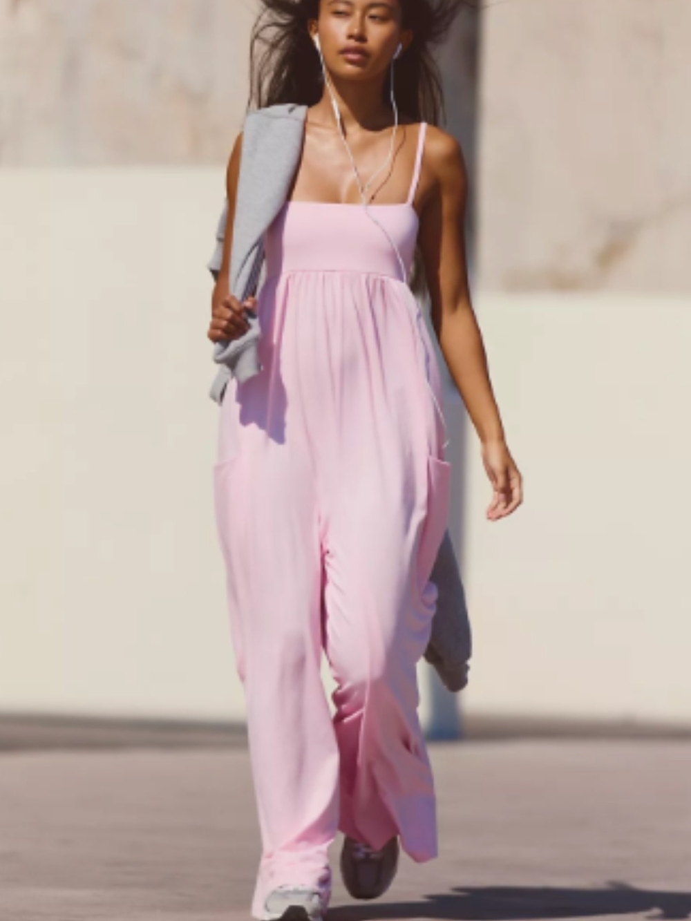 FP Movement by Free People Pink Wide-Leg Jumpsuit Hotshot Jumpsuit